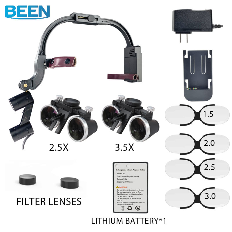 Medical Lab Technology - مصباح إضاءة برأس LED للأسنان Loupes